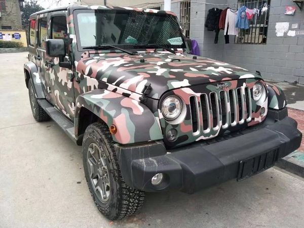 Новый лесной лес камуфляж / камуфляж винил для автомобильного грузовика Wrap Camo покрывая пленка с воздушным выделением автомобиля графический размер 5x (32 фута / 67 футов / 98 футов)