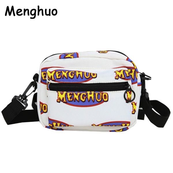 

menghuo casual letter women shoulder bags waterproof nylon female handbags girls messenger bags small crossbody women mini