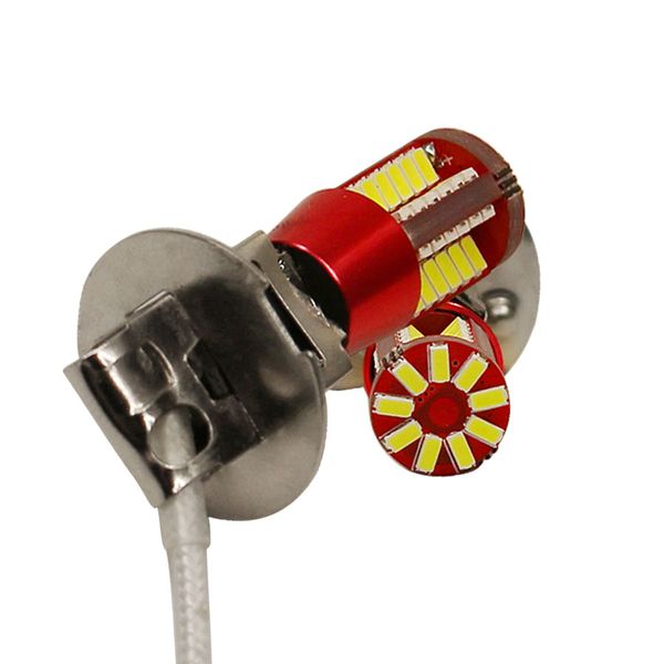 

2x h3 car fog light daytime running lights source canbus super bright white led 12v h3 bulbs 2pcs