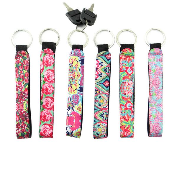 

long strip key buckle lily keys buckles many styles colour printing small gift pendant submersible material random color send h730q, Silver