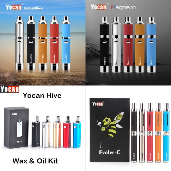 

Authentic Yocan Evolve-C Evolve-D Evolve Plus Hive 2.0 Starter Kits Wax Dry Herb Pen Vaporizer 650/1100mAh Battery Atomizer 100% Genuine
