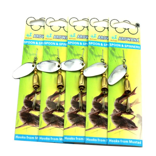 

набор ложек 5шт рыбалка /форель блесны комплект/6.7 см spinnerbaits8.9г