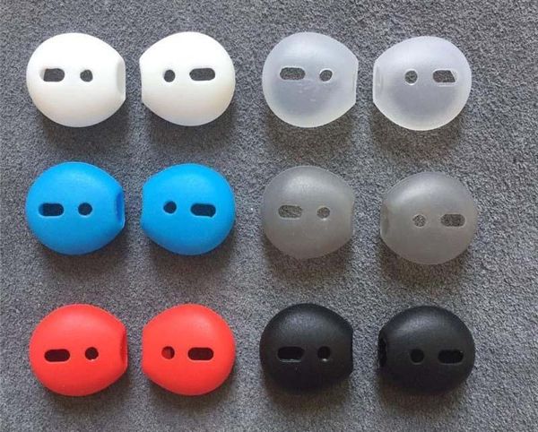 2018 almofadas para airpods bluetooth earphones caso silicone ear caps earphone caso earpads pontas da orelha