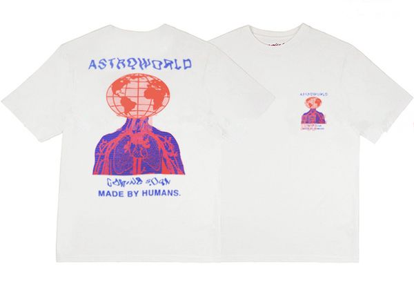 

travis scott astroworld tour tshirt mens clothing summer short sleeves tshirt white loose casual hip pop tee, White;black