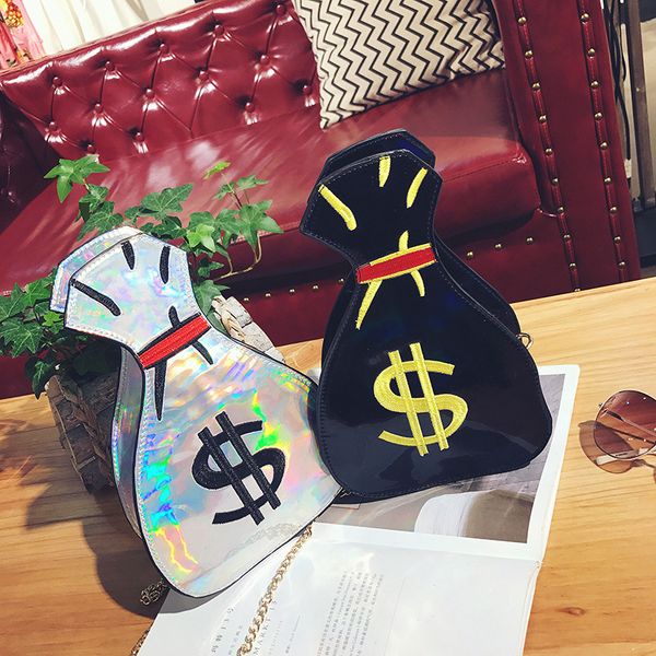

new arrival women 3d leather shoulder bags harajuku europe style funny crossbody fashion design pu laser bag for girl 2017 new