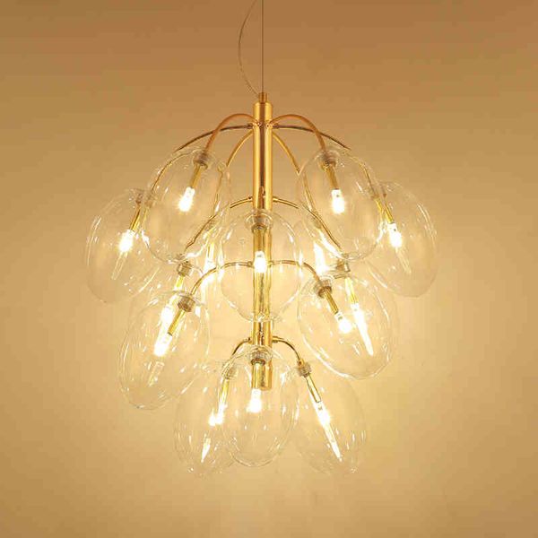 

nordic glass ball led pendant light glod chrone dining room bar hanging lamp kitchen fixtures suspension modern home lighting