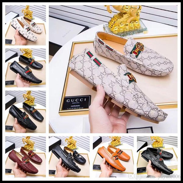 

style brand men loafers genuine leather casual flats men loafers shoes breathable slip on size 38-45, Black