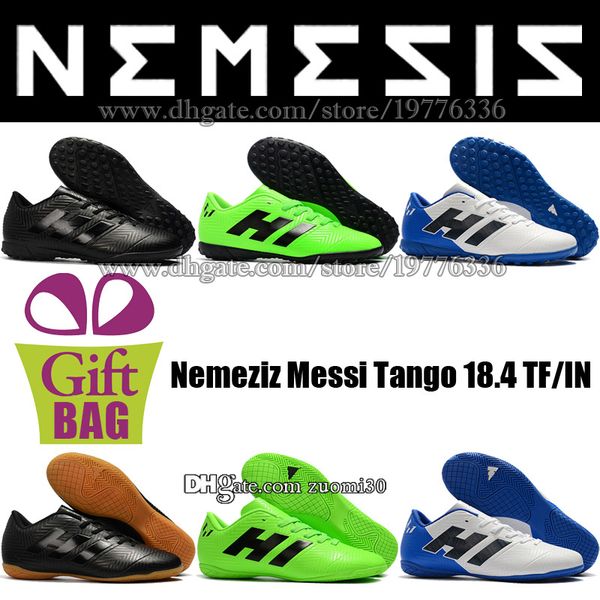 2019 Black Green White Blue Mens Low Indoor Soccer Shoes Original