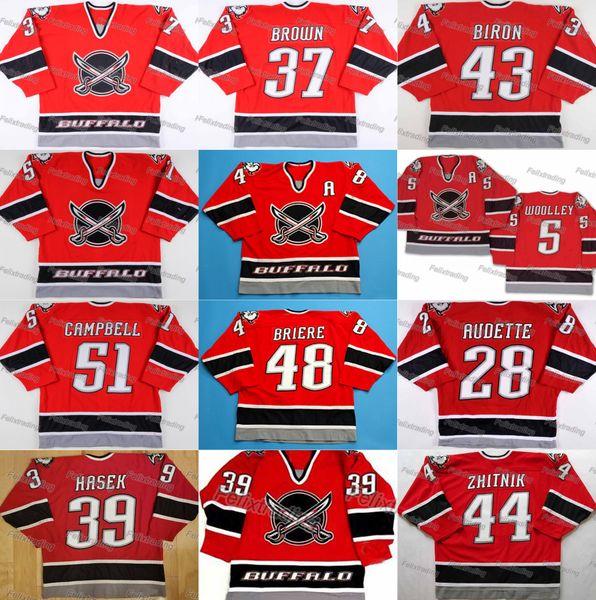 

Buffalo Sabres 48 Daniel Briere 39 DOMINIK HASEK 29 JASON POMINVILLE 9 DEREK ROY Jason Woolley Brian Campbell Curtis Brown Jersey