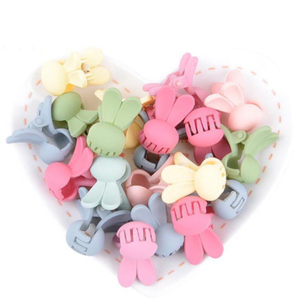 

Mini rabbit children hair clamps ,chromatic plastic girl small Barrettes ,Multiple color selection for your small princess