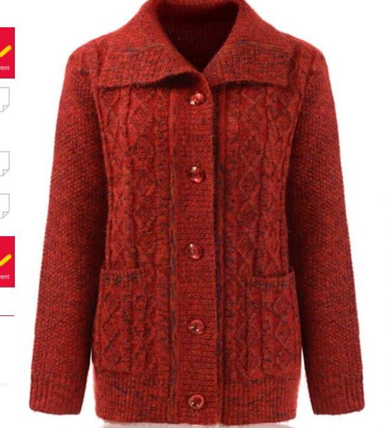 

thickening warm winter coat turn-down collar sweater, White;black