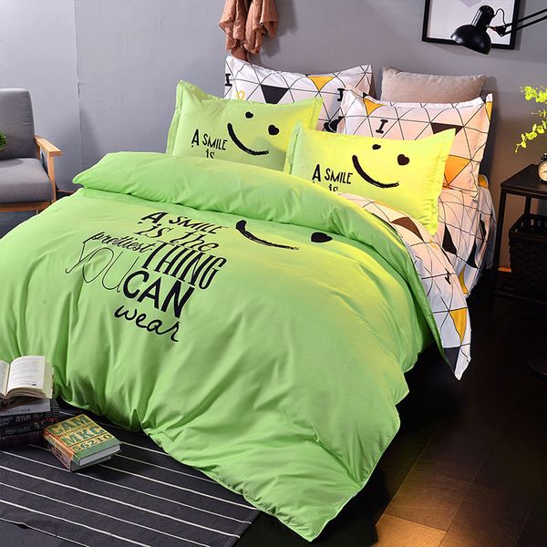 

beyond new simple color soft bedding set duvets and bedding sets  king size bed sheet set smile face bed covers
