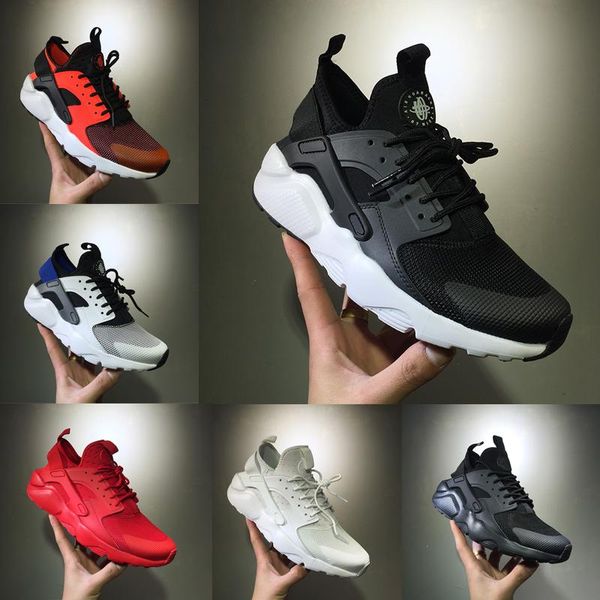 

high qualiyt huarache 4.0 running shoes for men women triple black white red grey huaraches iv classic runner sport shoes athletic sneakers