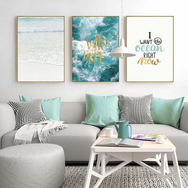 

wall art canvas painting seascape nordic poster posters and prints cuadros decoracion wall pictures for living room unframed