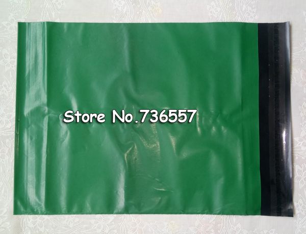 

100pcs/lot green envelopes poly mailer by mail plastic mailing bags envelope hight quality 17*30cm
