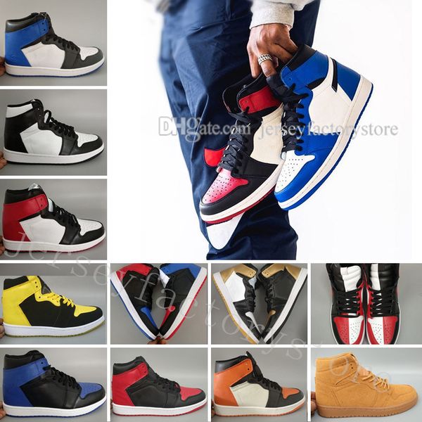

og 1 3 mans basketball shoes wheat gold bred toe chicago banned royal blue fragment unc sneakers sports trainers women shoes