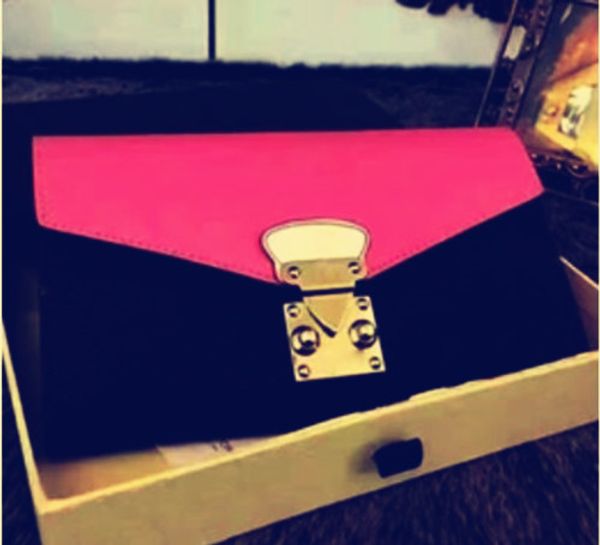 

hotselling Top quality brand new women genuine Leather flap Wallet small bag purse With Box hand 0017pallass