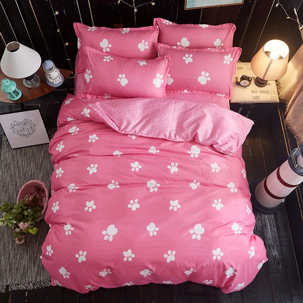 

little footprints duvet cover flat bed sheets +pillowcase super king  full twin kids size cotton bedding set