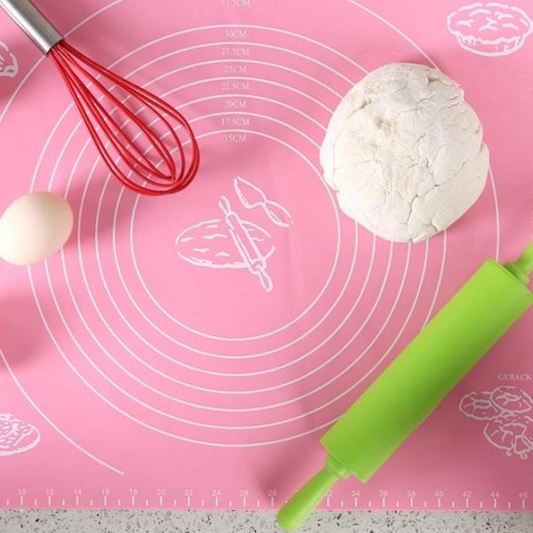 

new with scale large size silicone cake dough rolling kneading baking mat with scale rolling cut mat fondant clay pastry icing dough tools