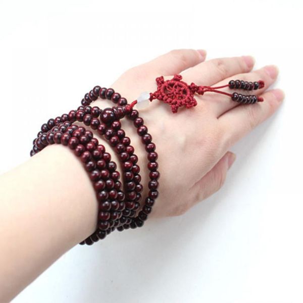 

new tibetan sandalwood prayer beads buddha buddhist meditation bracelet necklace, Black