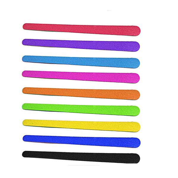 

50pcs nail art buffer polishing sanding wood file mix color double side nail files 180/240 lime a ongle nails accessoires tools