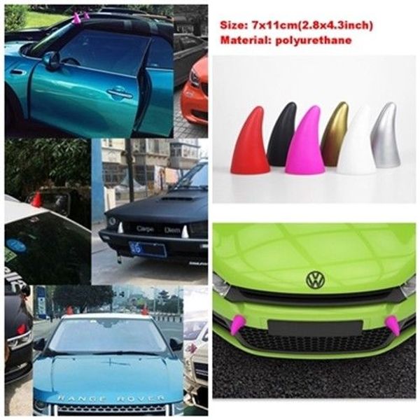 

3d little demon horn devil car ticker anti colli ion cool decor decal anti colli ion creative bba135