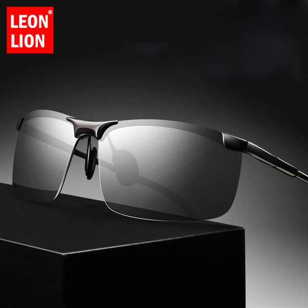 

leonlion 2018 polarized goggles sunglasses men/women alloy tac driving glasses goggles male shopping travel uv400 hd gradient, White;black