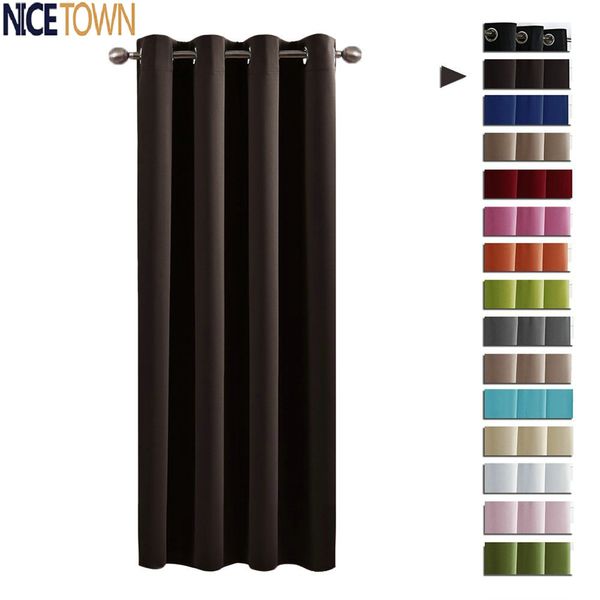 

nicetown blackout window curtains / drapes for living room thermal insulated grommet / rod pocket hooks for bedroom