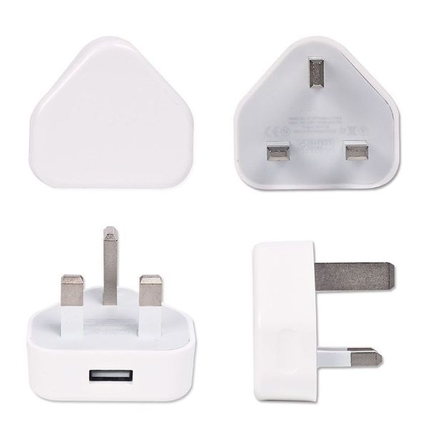 Colorido para iPhone 5 BRITÂNICO Plug Usb carregador CA carregador de parede USB carregador adaptador de energia para iphonex 8 7 6s 6 mais