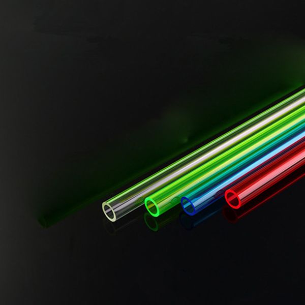 

Computer Water Cooling Hard Tube 50CM 100CM Transparent Acrylic Tube 10*14 Fancier Water Cooling Pipe Green Blue Red