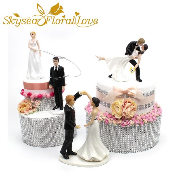 

wedding cake er bride groom figure romantic love kissing dancing wedding cake decoration event party supplies