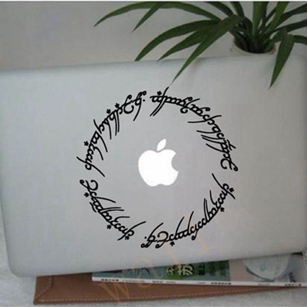 

hobbit stickers 6" elvish circle decal inspired by the lord of the rings for macbook, lap etc