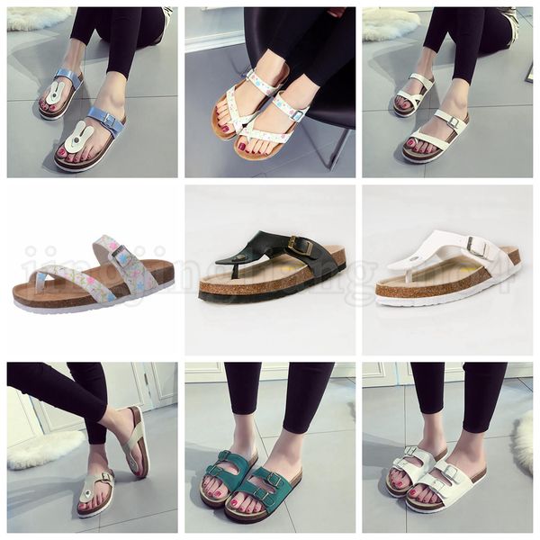 

Summer Cork Sandles Пляжные противоскользящие тапочки 19 стилей искусственная кожа отдыха