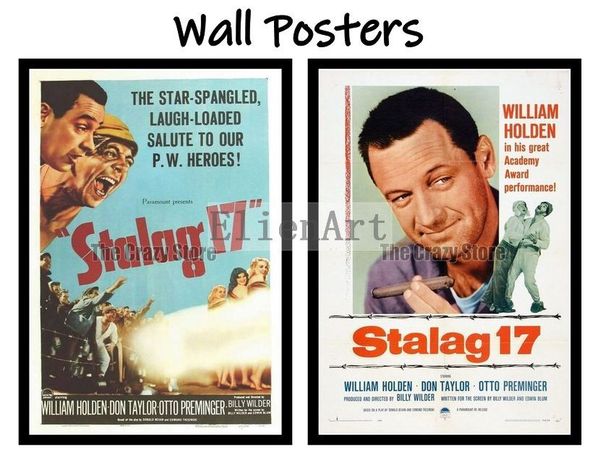 

stalag17 movie home decorative painting white kraft paper poster 42x30cm