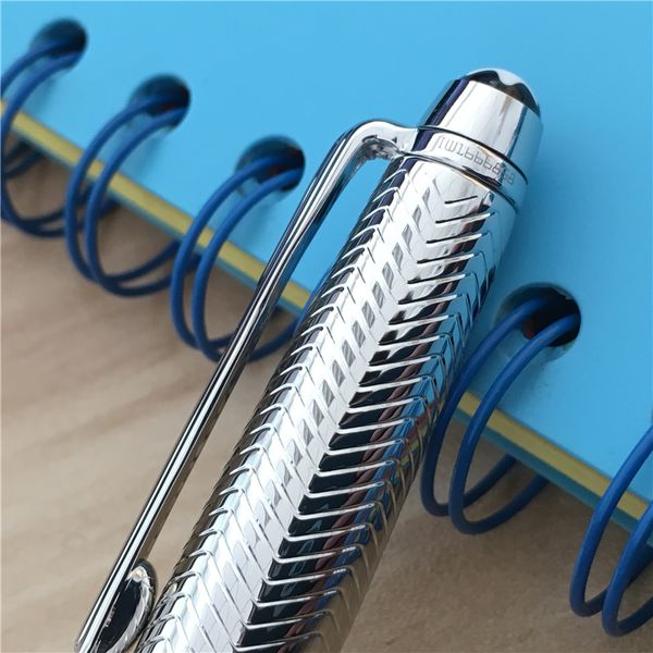 

Luxury M pen metal Silver wave pattern Rollerball Great meister options pens