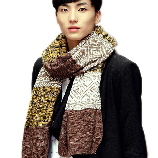

yjsfg house men women scarf winter warm thick knitting wool wrap scarf long couple twist scarves patchwork harajuku girls, Blue;gray