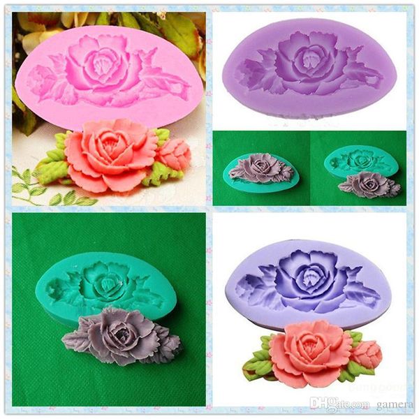 3D Rose Flower Silicone Fondant Cake Chocolate Sugarcraft Mold Cutter DIY Tools