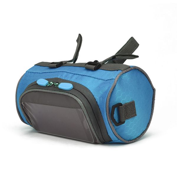 

bmdt-promend waterproof touch screen cycling phone bag large capacity bike front basket durable tube handlebar bag outdoor spo