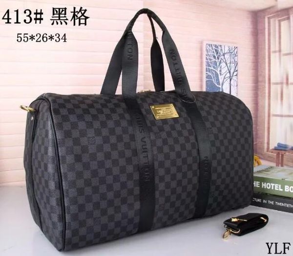 

Luxury 2019 men women travel bag leather duffle bag brand de igner luggage handbag large capacity houlder port bag travel bag