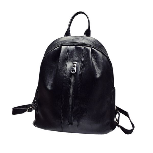 

maison fabre women's fashion solid zipper shoulder bags backpack travel rucksack