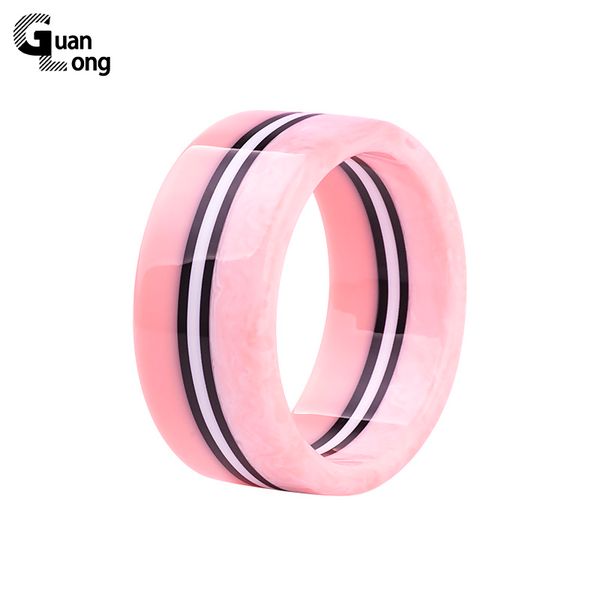 

guanlong individuality lucite resin bangles bracelets women fashion puseiras jewelry drop shipping wholesale, Black