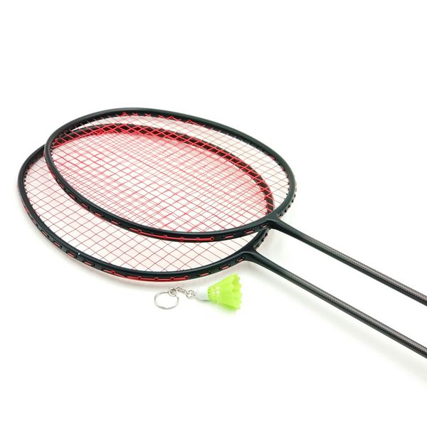 

loki vt series black carbon badminton racket 6u 72g super light training badminton racquet 22-30 lbs with string and bag