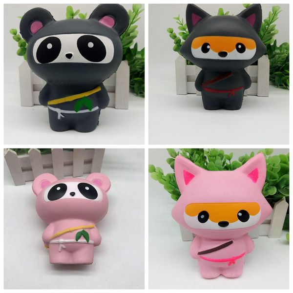 

14cm ninja squishy ninja panda squishy ninja fox squishy slow rising soft squeeze fun kid toys sweet charm cartoon kids toys