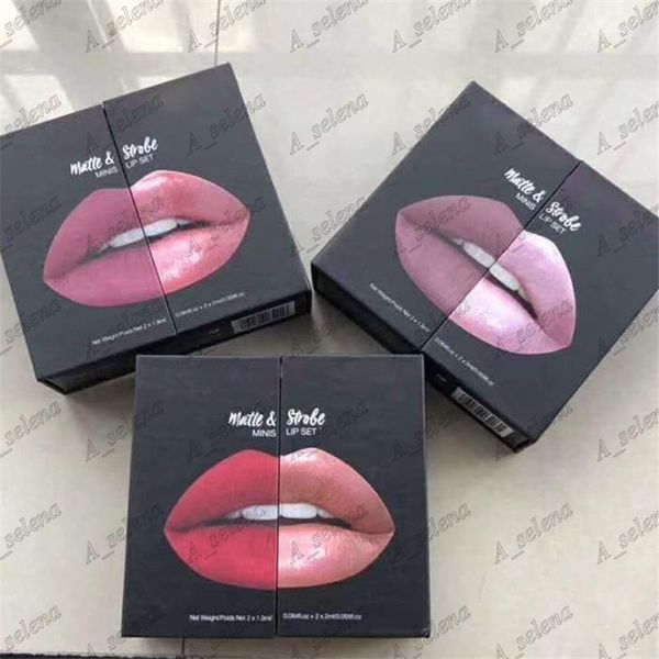 2018 Newest Beauty Lipgloss Mini Strobe Set With 4 Lipstick Demi