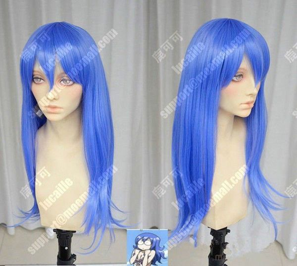 

fairy tail juvia lockser 60cm purplish blue styled cosplay party wig hair>>>>new fashion picture wig, Black