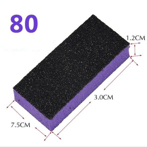 

100 pcs random colour nail buffer block sponge block disposable nail file 80/120 buffer file manicure tool