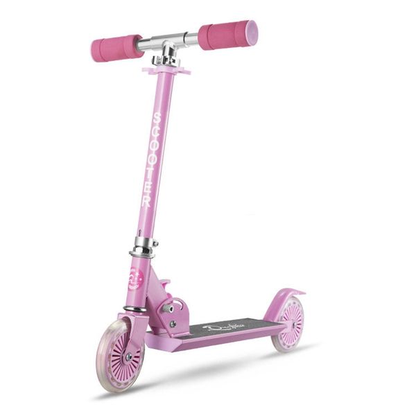 

r kids kick scooter, adjustable height handlebars and foldable 2 wheels scooter for children xmas gift