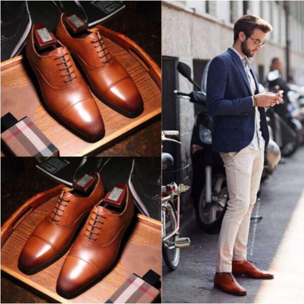 

men dress handmade oxfords shoes italian leather business wedding shoes oxfords 2018 lace up smoking size 46, Black