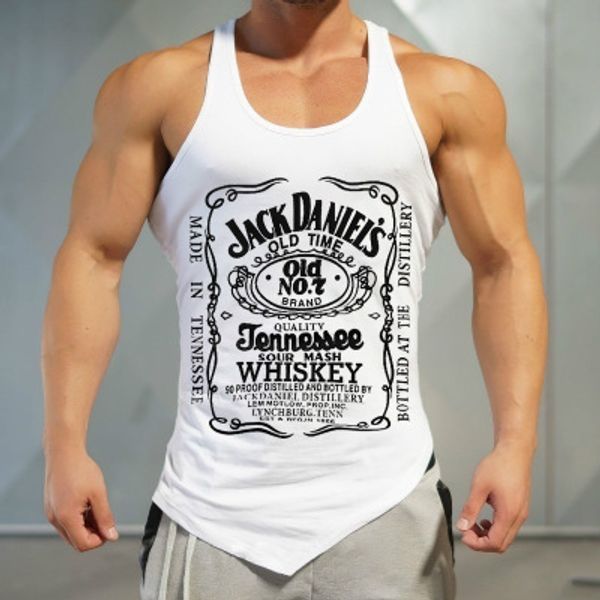 

fashion men' letter printed bodybuilding stringers tank men clothing men' vest stringer tank sleeveless shirt gym tank wholesal, White;black