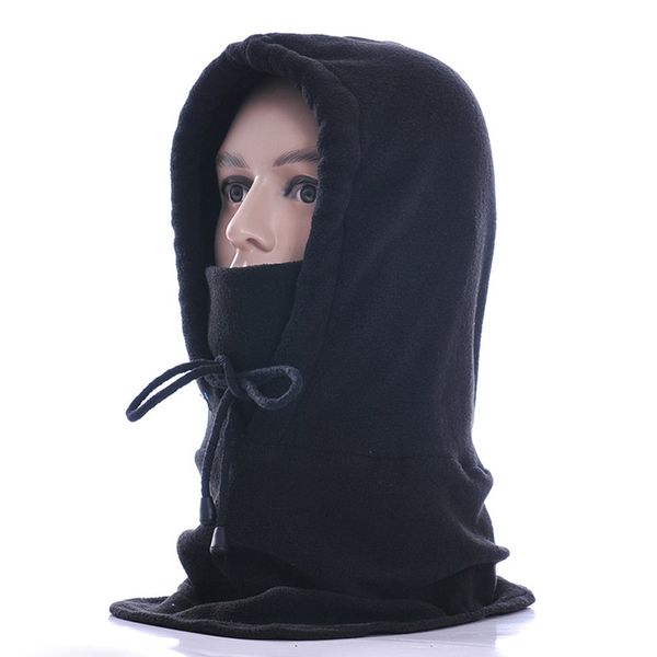 

black neck warm thermal balaclava hood outdoor ski winter windproof mask hat spring autumn winter #25
